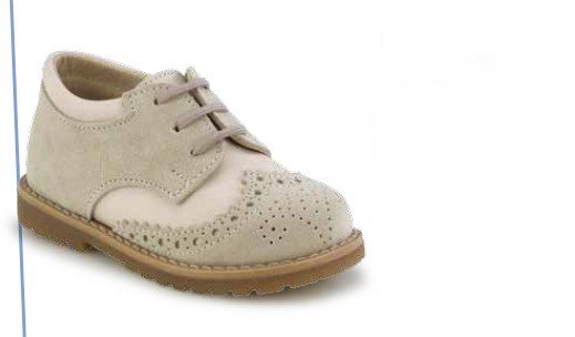 Baby Boy Elegance – Μπεζ Σουέτ Παπούτσι με Κορδόνια