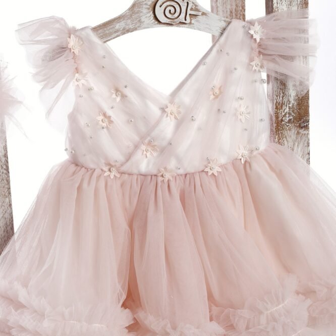 Fluffy Chic – Luxury Βαπτιστικό Outfit 3 ΦΔ 25411