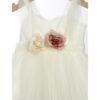 Belle Époque – Εκρού Φόρεμα Βάπτισης με Τούλι & Roses 4 φθ1