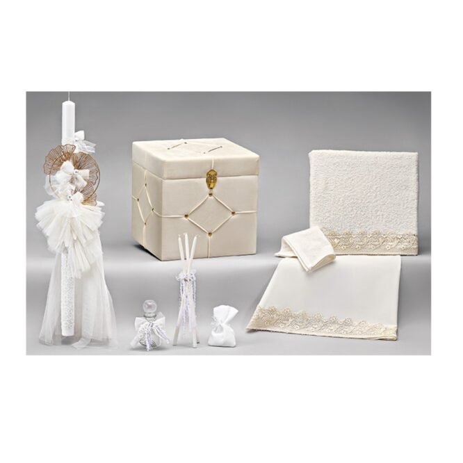 Σετ Βάπτισης Premium σε Εκρού