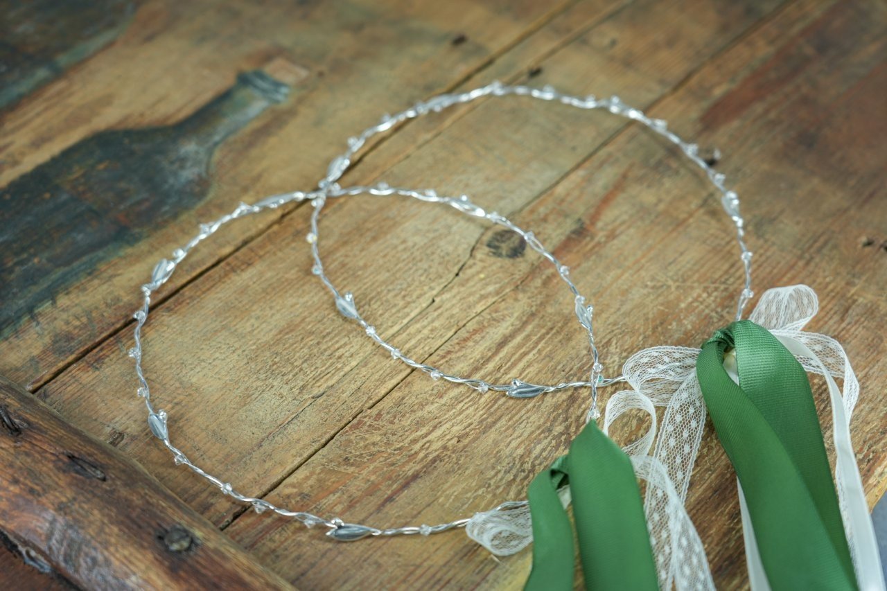 Στέφανα Γάμου με Δαντέλα & Κρύσταλλα 3 Στέφανα Γάμου με Δαντέλα & Κρύσταλλα - Image 3