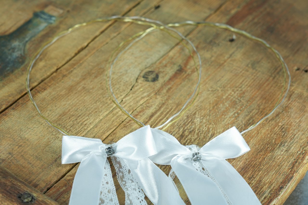 Στέφανα Γάμου Επάργυρα με Σατέν Κορδέλα 1 Στέφανα Γάμου Επάργυρα με Σατέν Κορδέλα