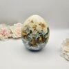 Διακοσμητικό Πασχαλινό Αυγό Πορσελάνης με Λουλούδια & Καμπανάκια 2 αυ10