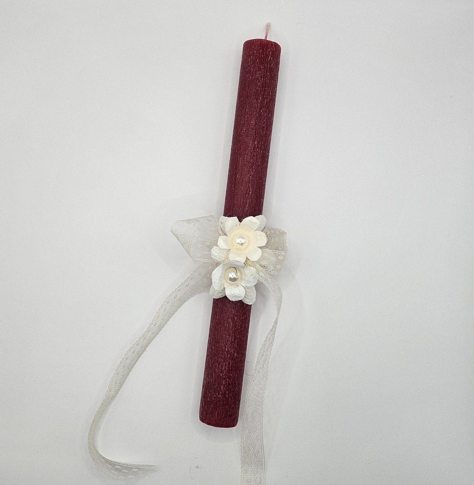 Πασχαλινή Λαμπάδα “Burgundy Elegance” 1 Πασχαλινή Λαμπάδα “Burgundy Elegance”