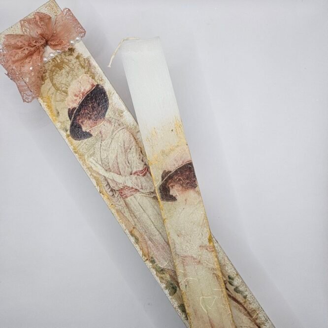 Πασχαλινή Λαμπάδα Σετ “Vintage Lady”