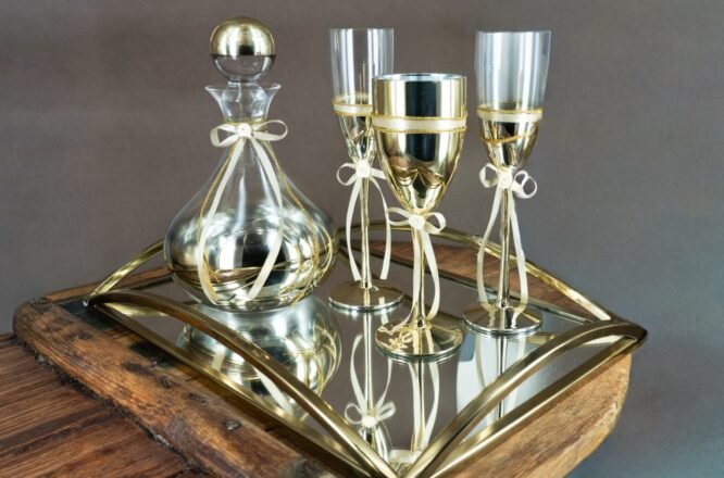 Λάμψη Χρυσού – Σετ Καράφας & Ποτηριών