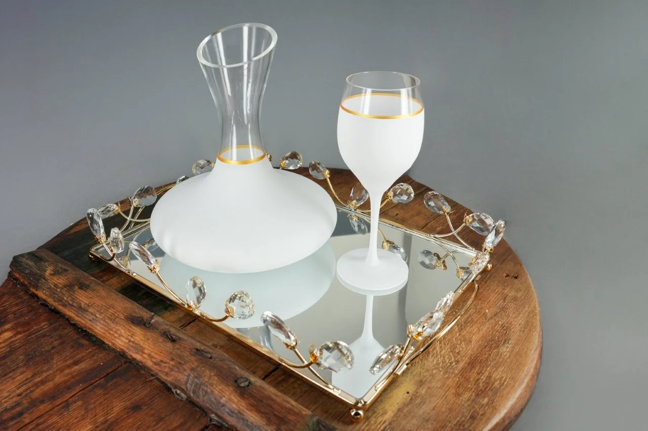 Σετ Γάμου White Enamel & Crystal Luxury 2 Σετ Γάμου White Enamel & Crystal Luxury - Image 2