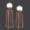 Rose Gold Geometry Κηροπήγια 2 AK622180 AK621980