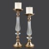 Crystal Gold Κηροπήγια 3 PK022680 PK022580